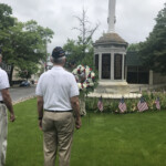 Rye Memorial Day 2020 wreath laying with Commander Fred de Barros, Adjutant Tim Moynihan, and Legionnaire Terry McCartney 8