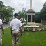 Rye Memorial Day 2020 wreath laying with Commander Fred de Barros, Adjutant Tim Moynihan, and Legionnaire Terry McCartney 8