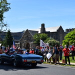 Rye Middle School Graduation Car Parade June 2020 A vintage ride for a graduate