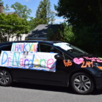 Milton School Graduation Car Parade June 2020 Car Thanking Dr. Nardone