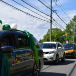 Osborn School Graduation Car Parade June 2020 Cars Lined Up on Theall Rd 2