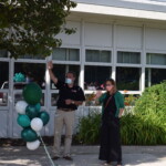 Osborn School Graduation Car Parade June 2020 Dr. Eric Byrne and AP Laura Cappiello Wave