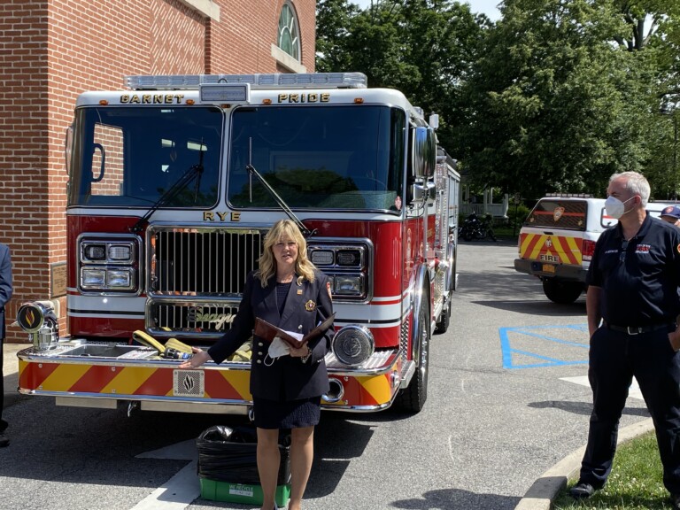 Rye FD Engine 191 introduction to city council and staff