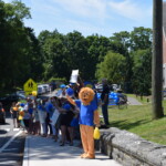 Milton School Graduation Car Parade June 2020 Milton Lion Greeting Paradegoers