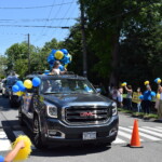 Milton School Graduation Car Parade June 2020 Milton Paradegoer with Balloons