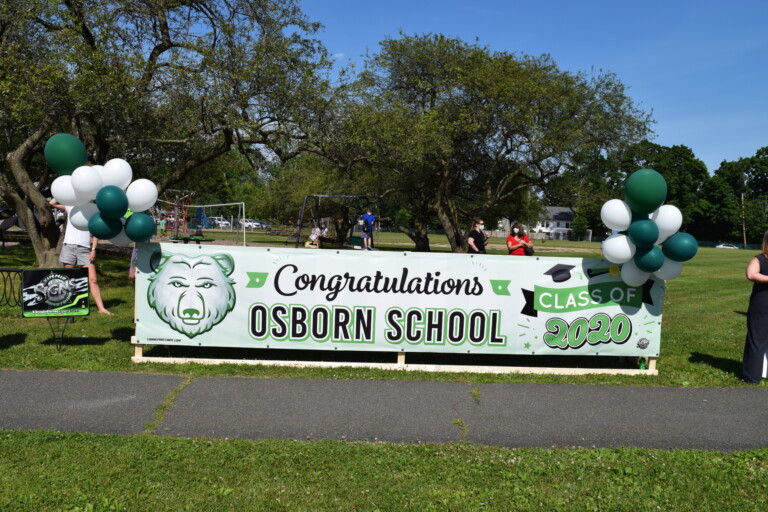 Osborn School Graduation Car Parade June 2020 Osborn School Sign