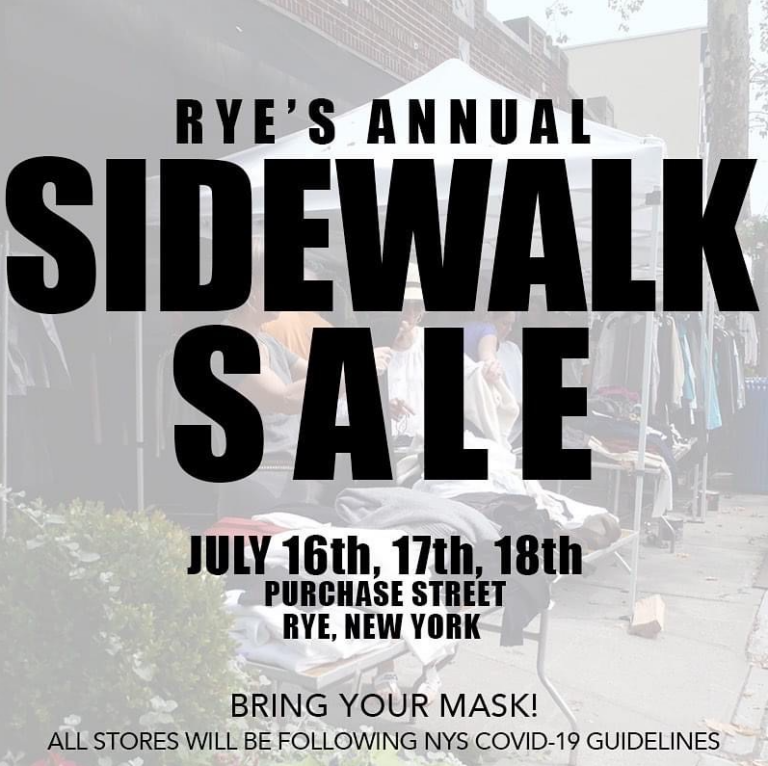 Rye's Annual Sidewalk Sale 2020