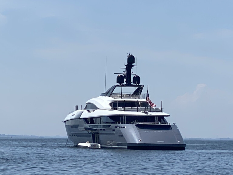 Utopia IV mega yacht off Rye, NY