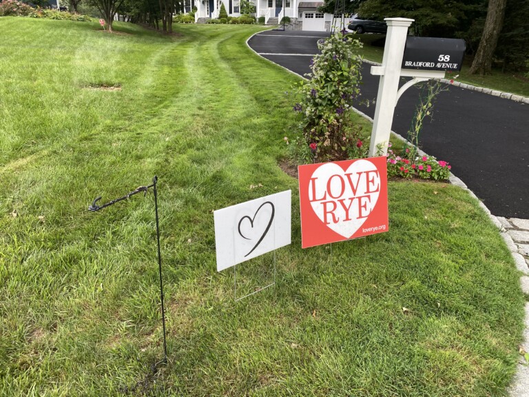 pRYEde flag burned Bradford Avenue Rye NY