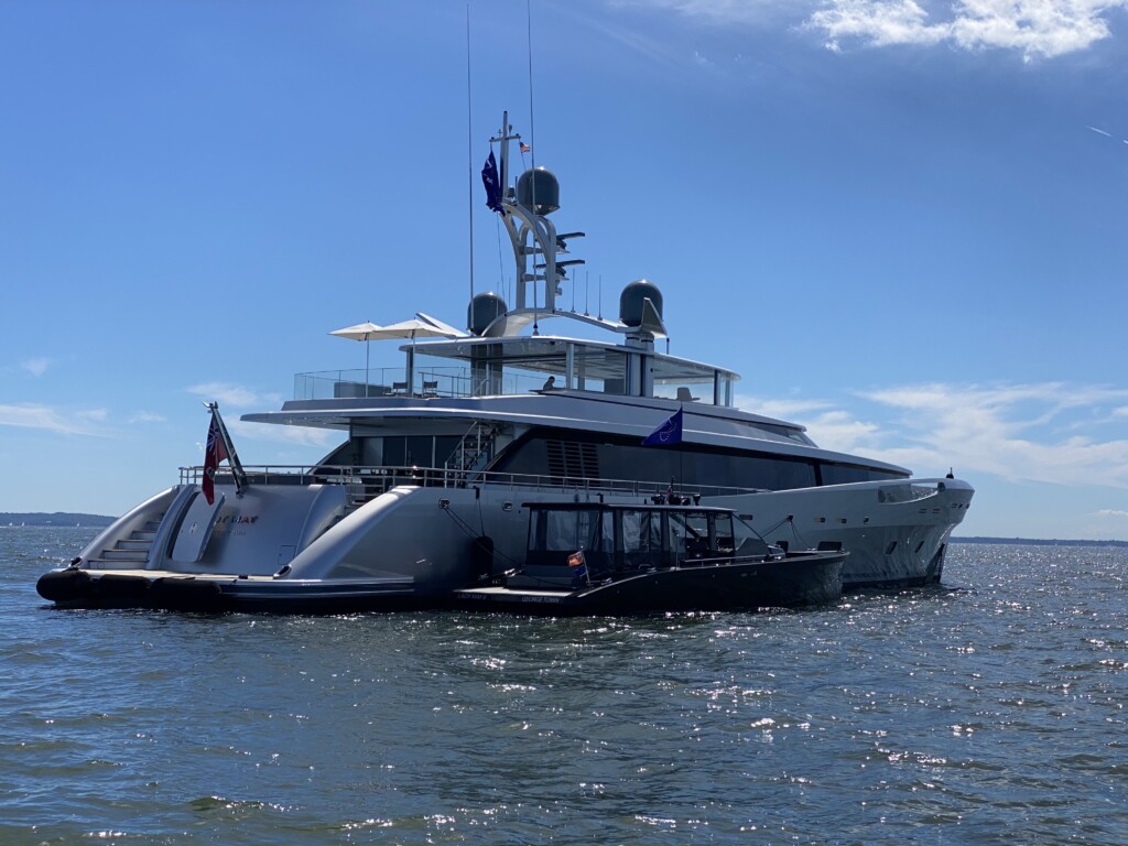 Lady May mega yacht off Rye 09-05-2020