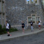 RMS 6th Graders in Line 2020