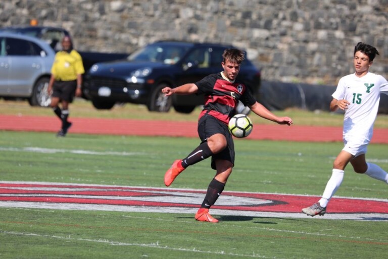 Boys Varsity Soccer in 1-0 Win at Fox Lane