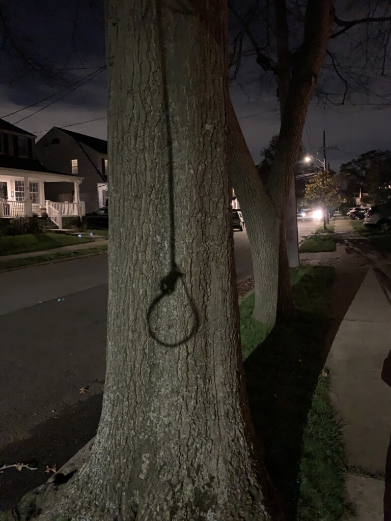 Noose on Rosemere Street Rye NY