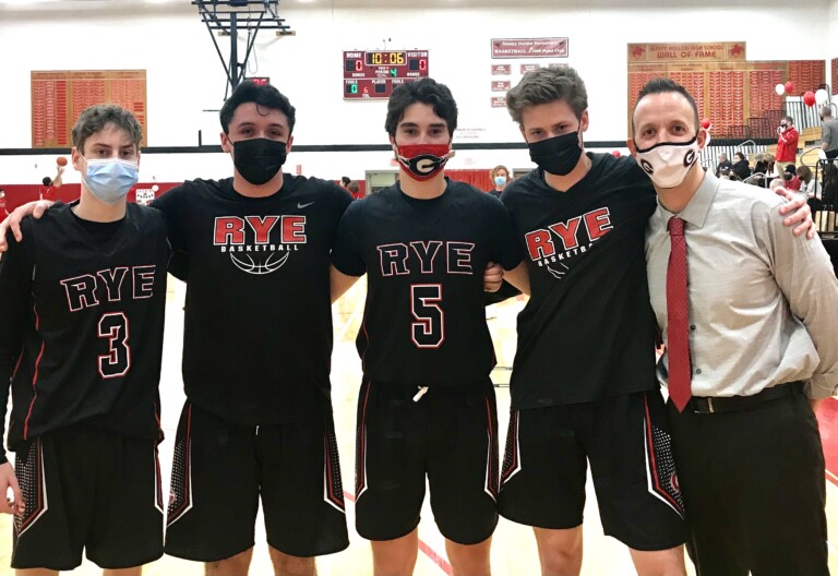 Rye Boys Varsity Basketball Seniors 2021