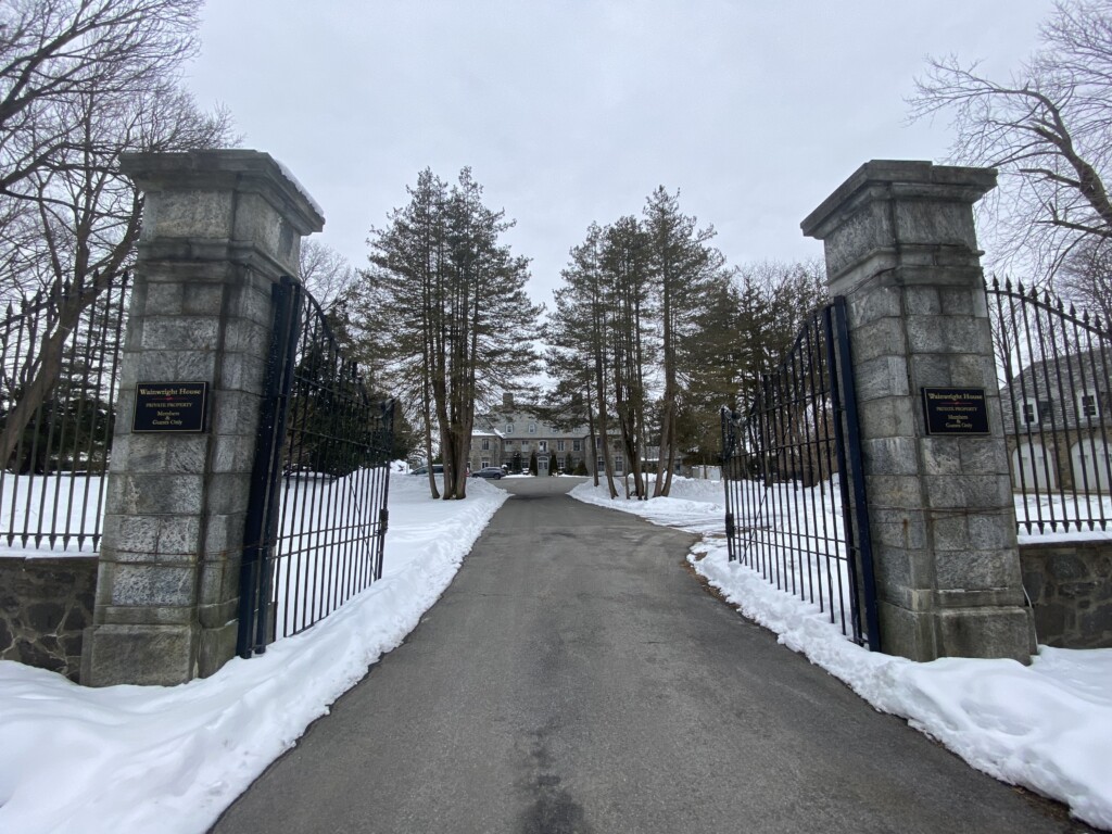 Wainwright House front in winter