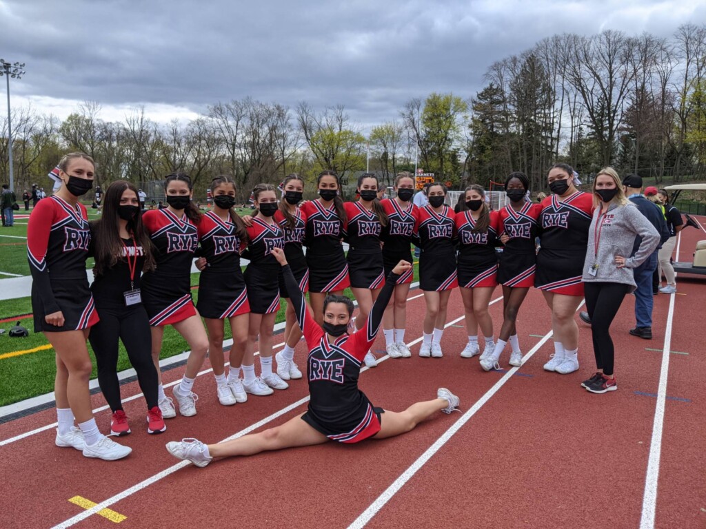 Rye Girls Varsity Cheer 04-17-2021 vs. Harrison The Game - 1