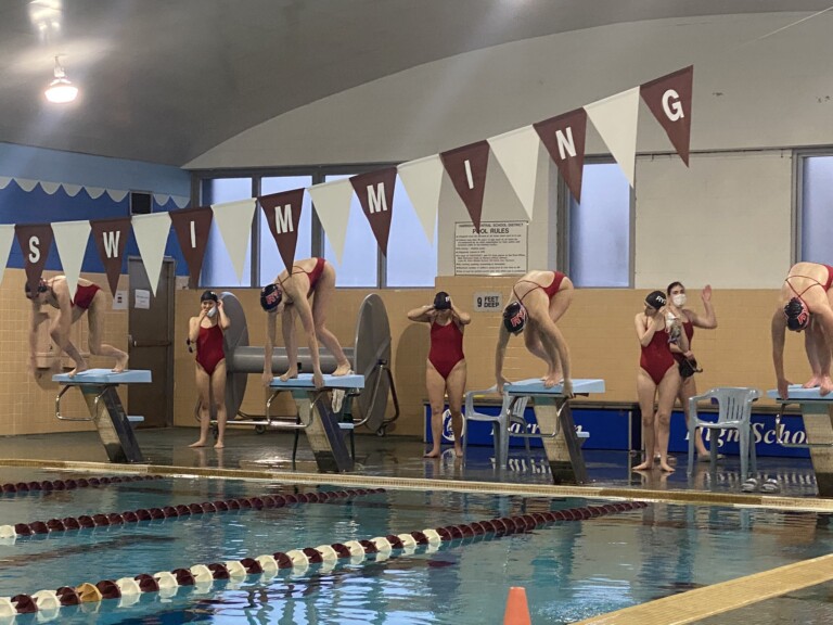 Rye Girls Varsity Swimming & Diving - 1 - vs Fox Lane April 15, 2021