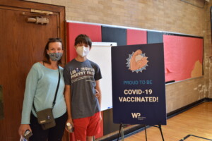 Rye school district vaccination pop-up clinic May 21, 2021 by White Plains Hospital