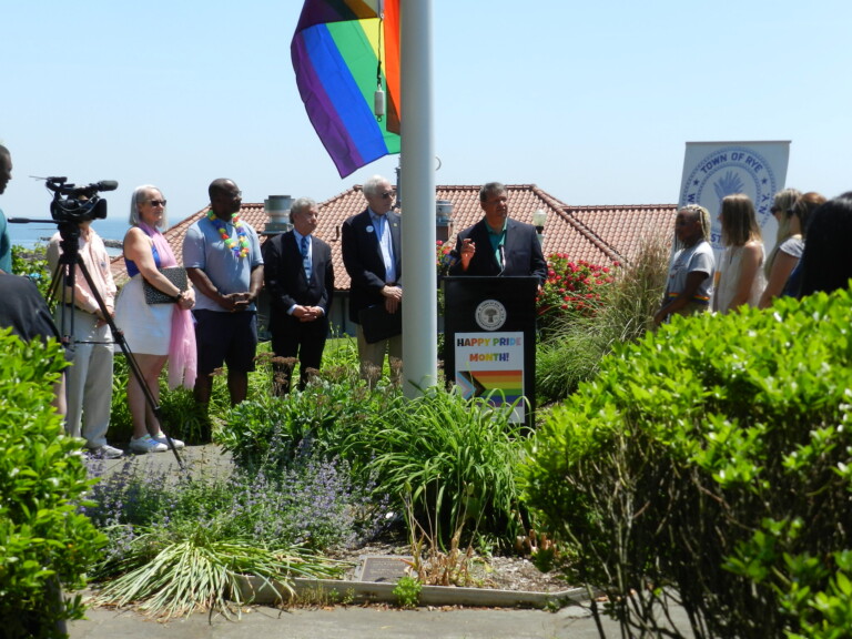 Rye Town Park Pride Flag Raising June 5, 2021