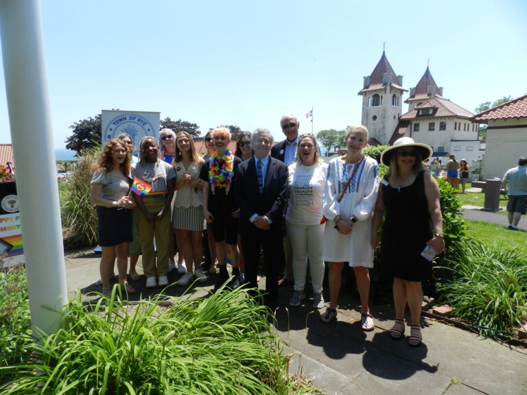 Rye Town Park Pride Flag Raising June 5, 2021