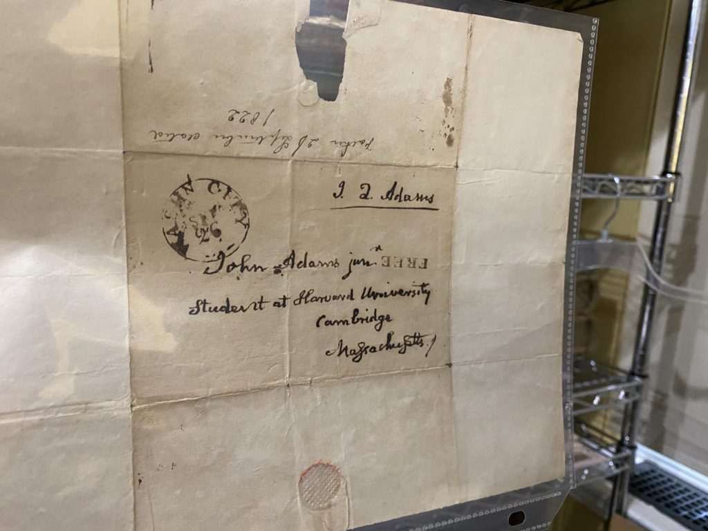 John Adams Letter - Rye Historical Society