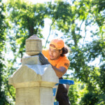 Restoration work at Rye's African-American Cemetery in June 2021 - 3