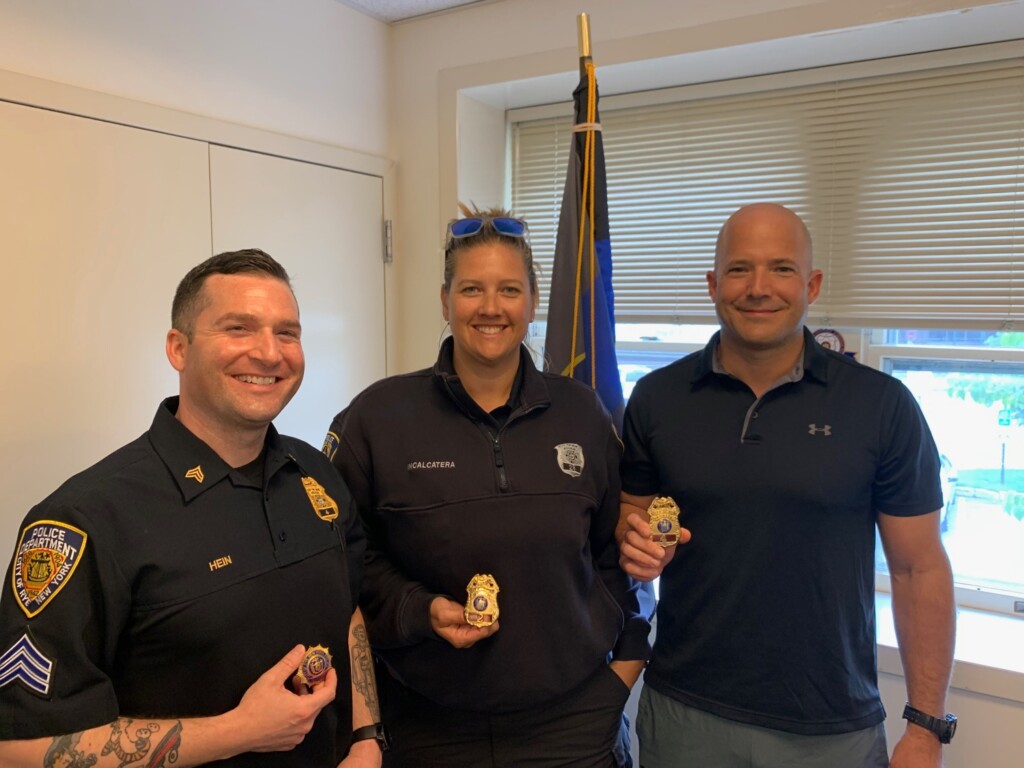 Rye PD's Patrol Lieutenant Al Hein, Sergeant Christine Incalcatera, Sergeant Kevin Pallone