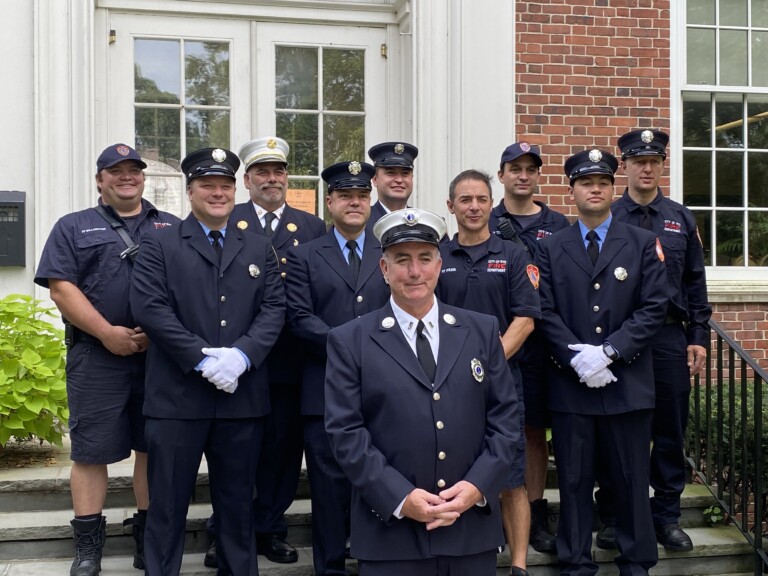 Rye FD Captain John McDwyer's badge presentation Tuesday, August 31, 2021 at Rye City Hall-5