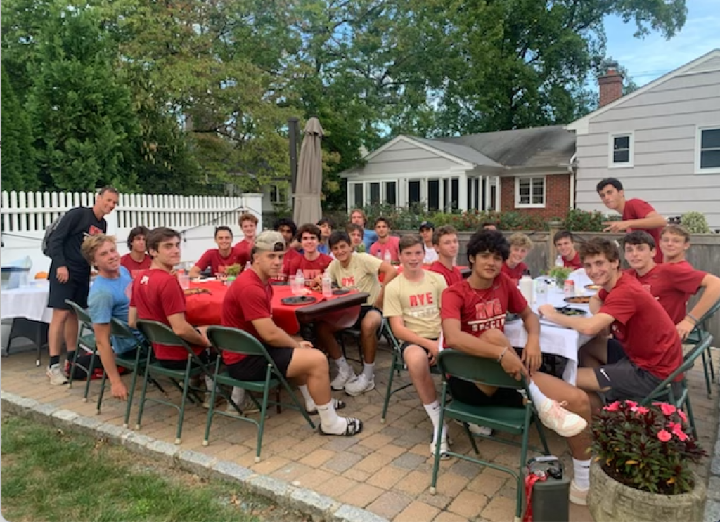 Rye Boys Varsity Soccer 2021-09-25 fueling up