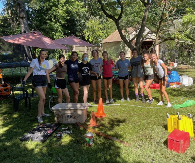 Rye Girls Volleyball - helping with Hurricane Ida September 7, 2021 - 2