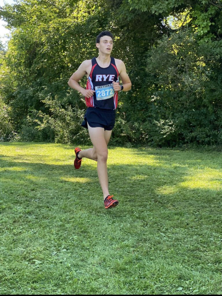 Rye Varsity Cross Country team member Christian Ellis 2021-09-11