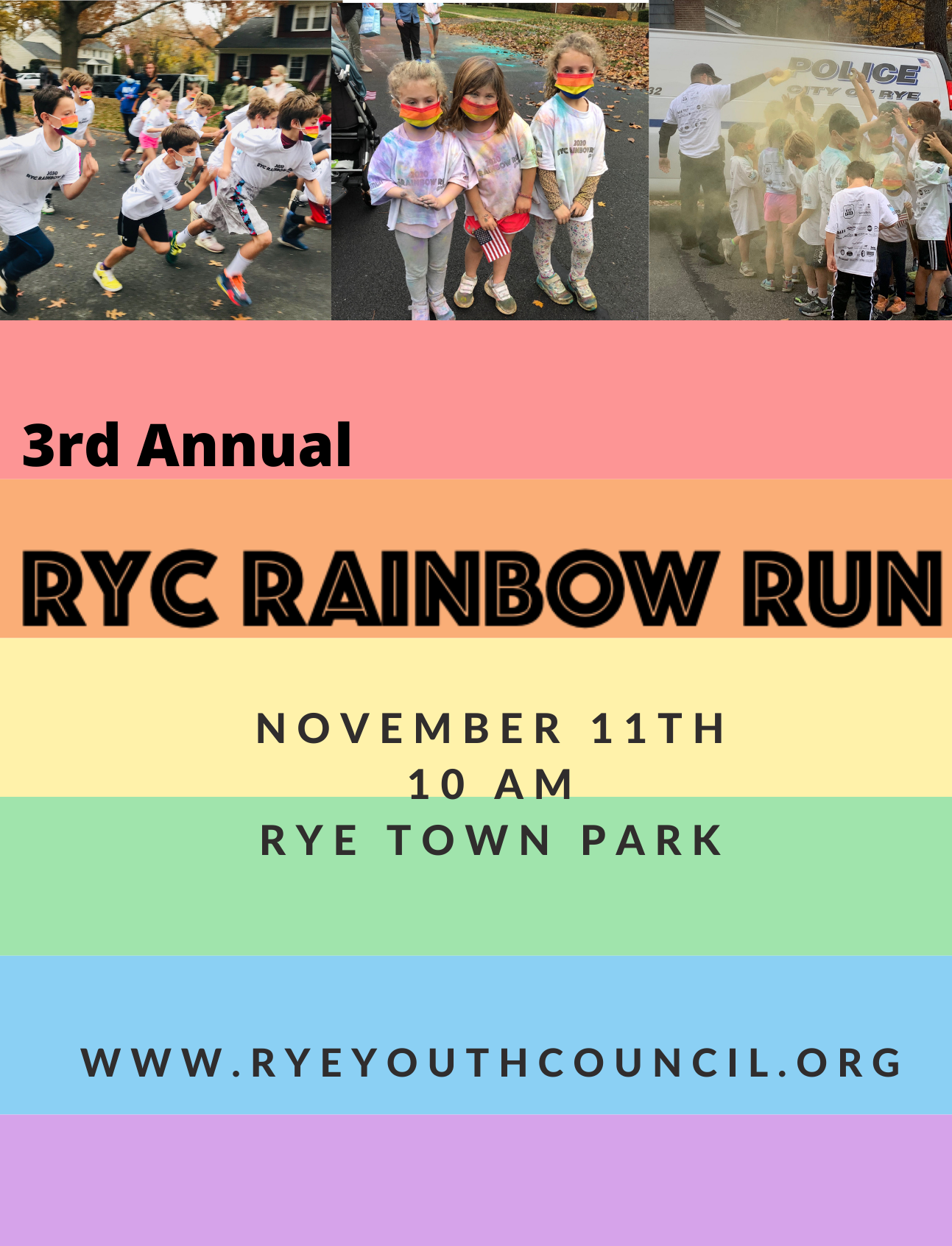 3rd annual RYC rainbow run 11.2.21