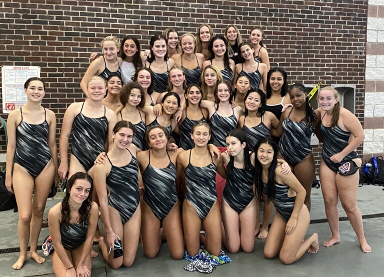 (PHOTO: Rye Girls Varsity Swimming & Diving team.)