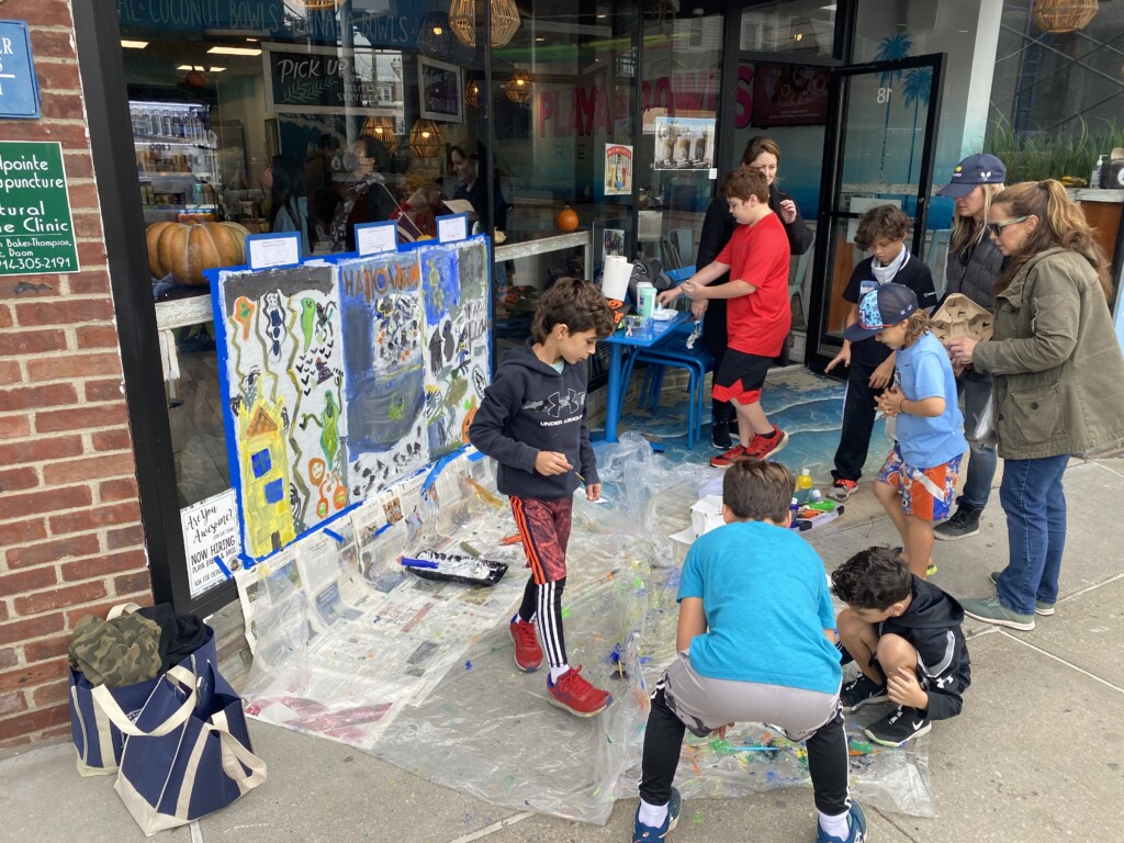 68th Anniversary Halloween Window Painting - Rye, NY - by Rye recreation October 24, 2021