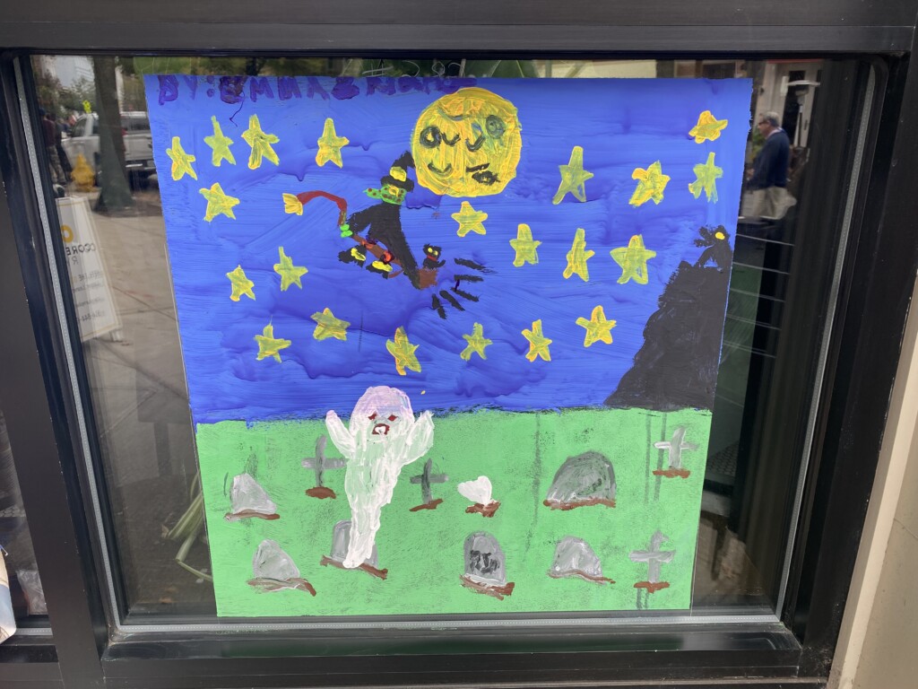 68th Anniversary Halloween Window Painting - Rye, NY - by Rye recreation October 24, 2021