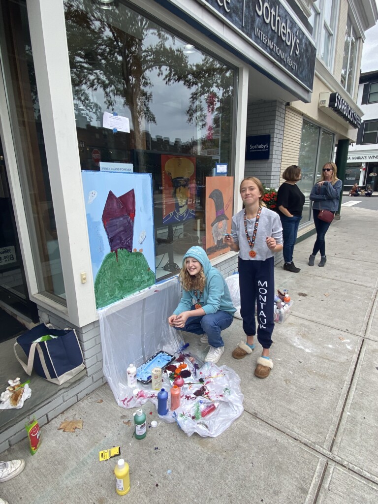 68th Anniversary Halloween Window Painting - Rye, NY - by Rye recreation October 24, 2021