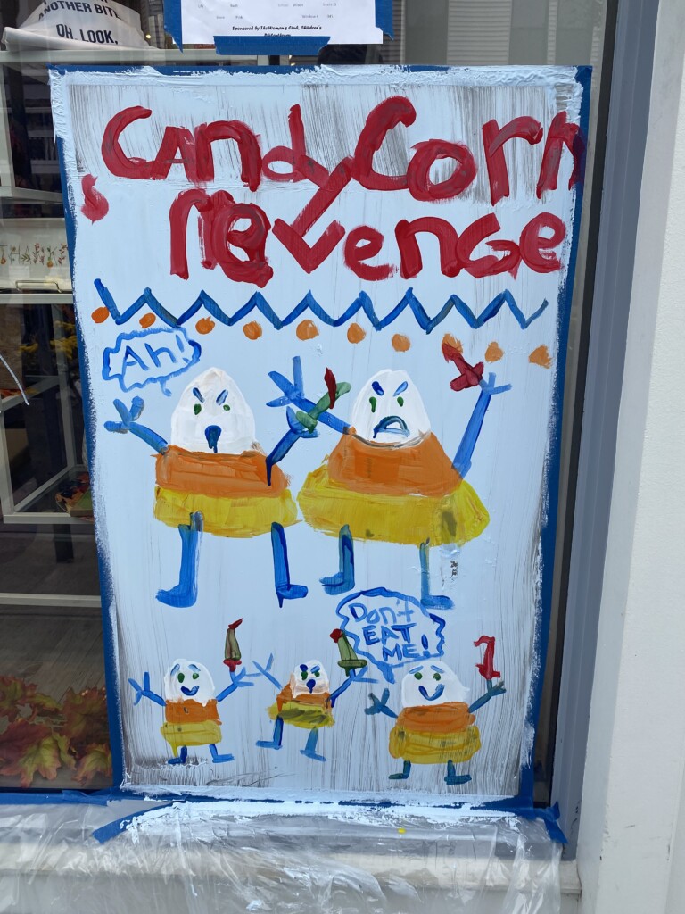 68th Anniversary Halloween Window Painting - Rye, NY - by Rye recreation October 24, 2021