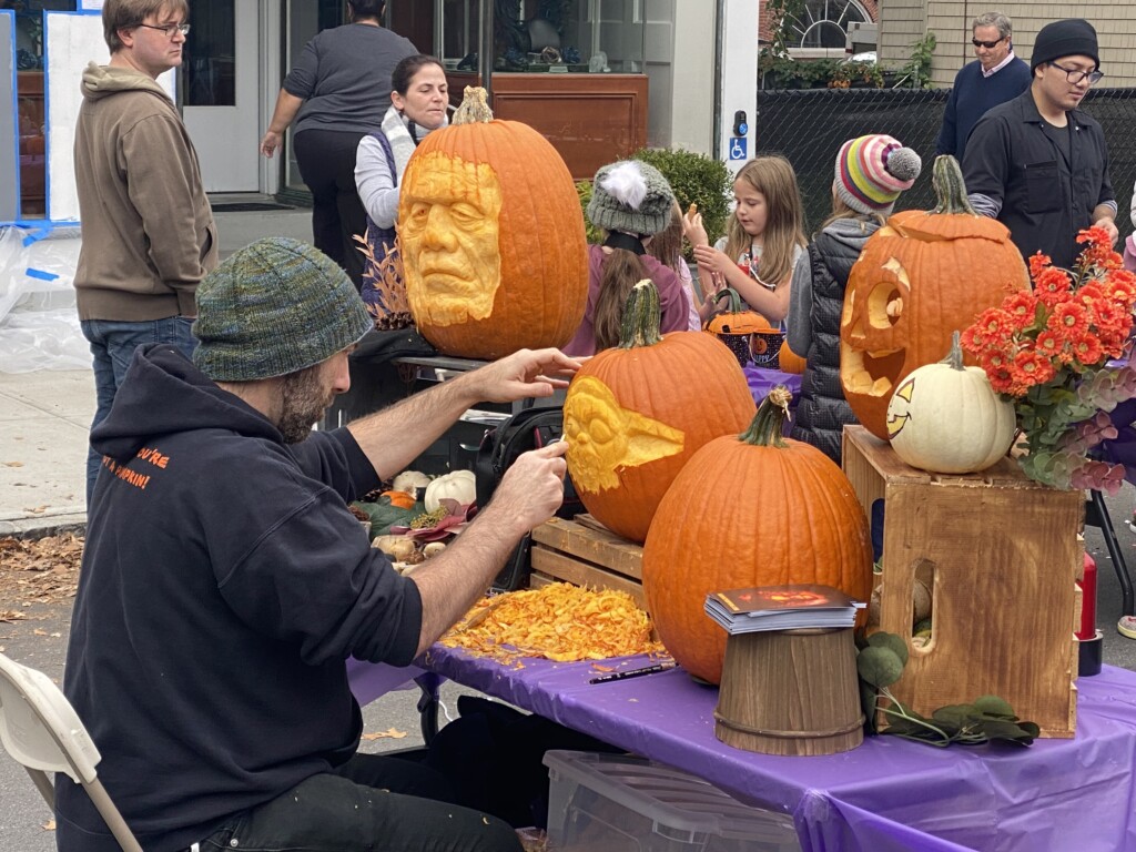 68th Anniversary Halloween Window Painting - Rye, NY - by Rye recreation October 24, 2021