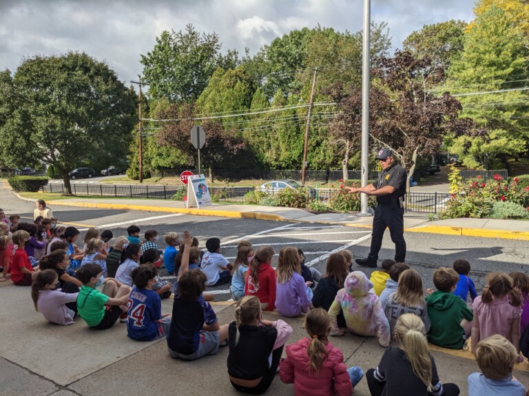 Rye PD Youth Detective Gabe Caputo Walks the Walk and Talks the Talk at Midland Elementary School