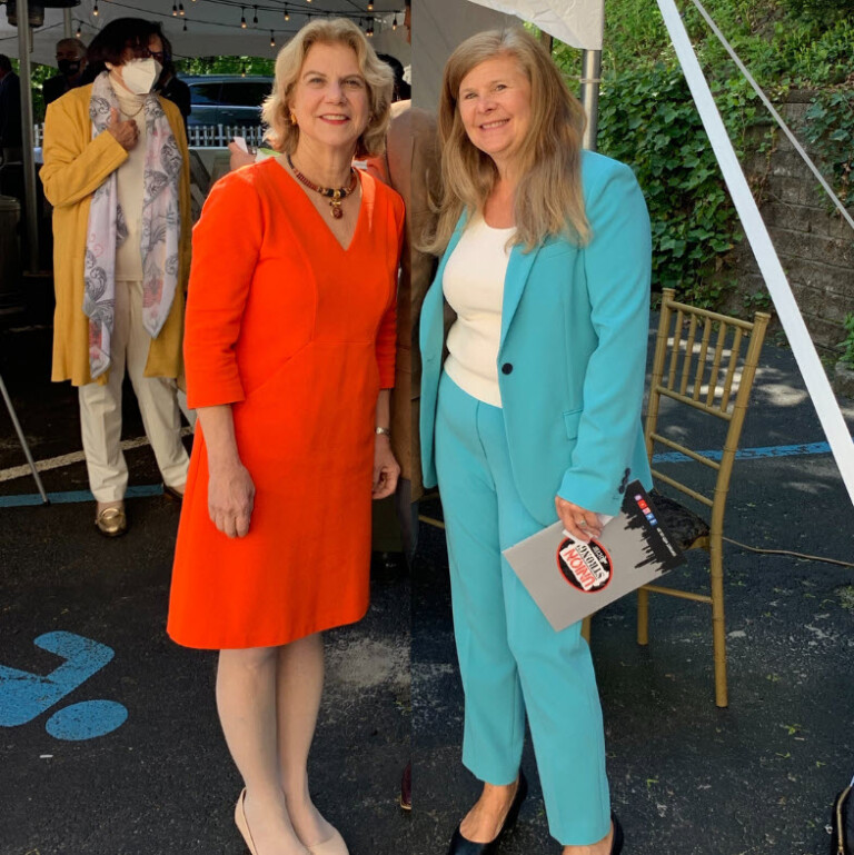 State Senator Shelley Mayer with City Council Candidate Lisa Tannenbaum