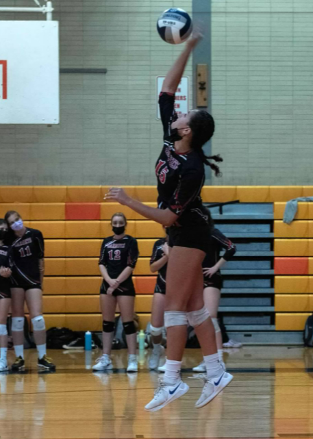 (PHOTO: The Girls Varsity Volleyball MVP for the Fall 2021 season is senior Nicole Dellicolli.)