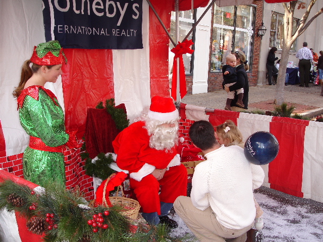 Santa Claus at Rye's Mistletoe Magic in 2006