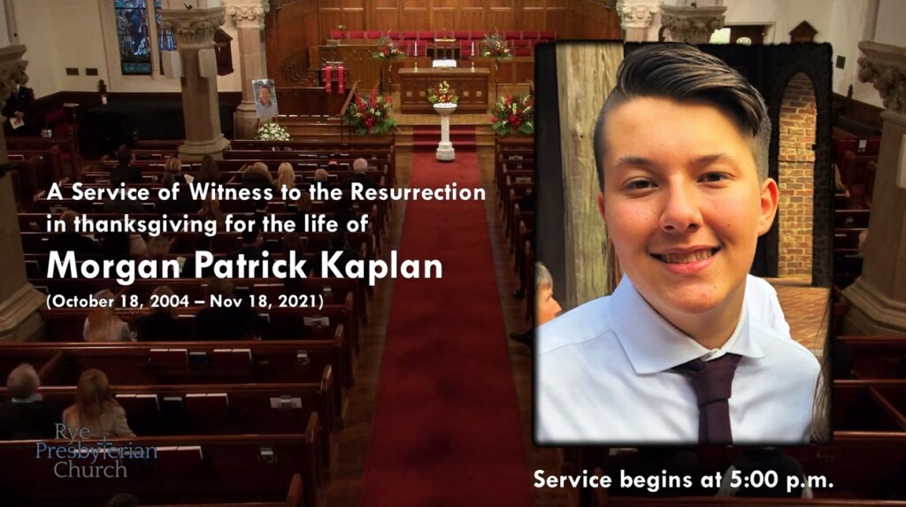 Service for Morgan Patrick Kaplan - November 23, 2021