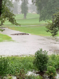 (PHOTO: Like so many places in Rye, flooding plagues Rye Golf Club too.)