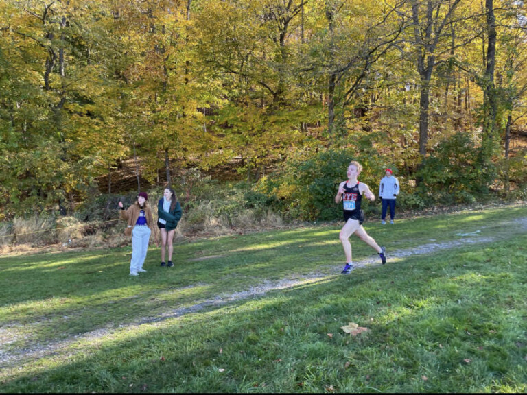 (PHOTO: MVP Dom Cich Finishes in 8th at the Section 1 Meet at Bowdoin Park.)