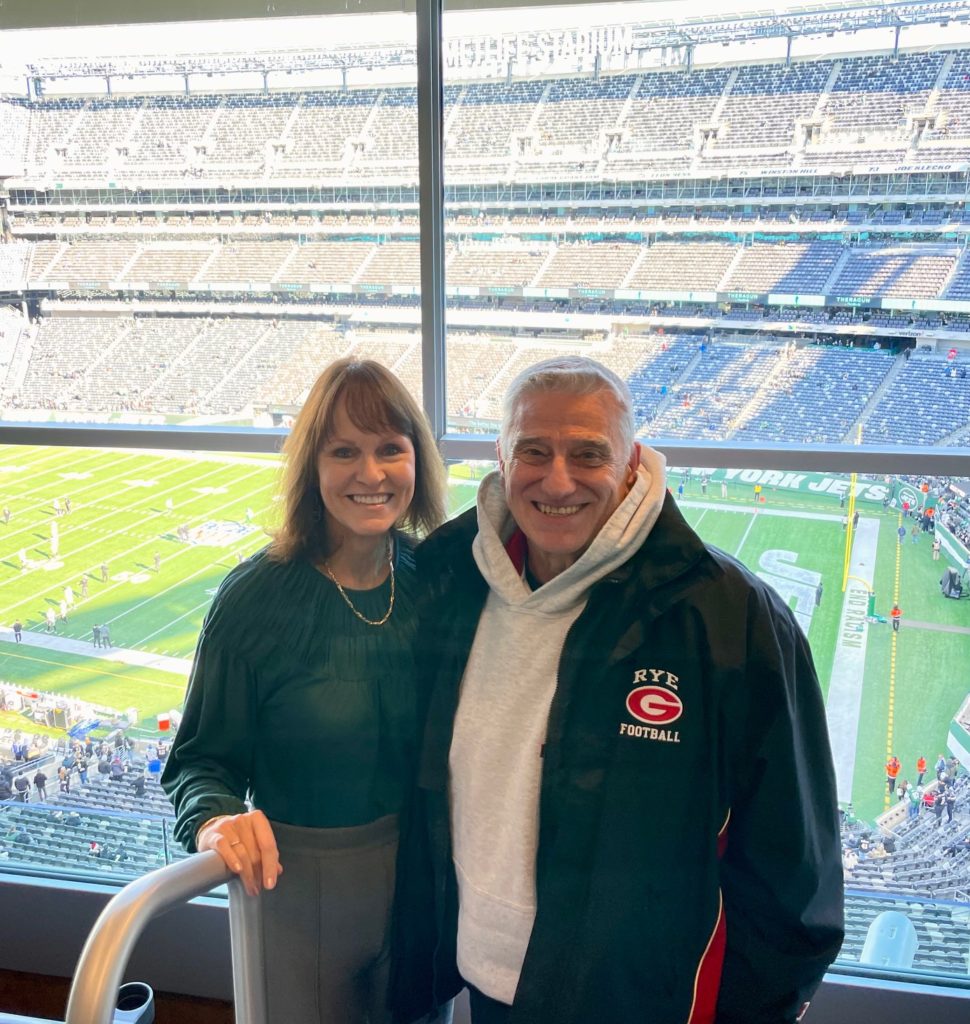Cathy and Dino Garr at the NY Jets 2021-12-10