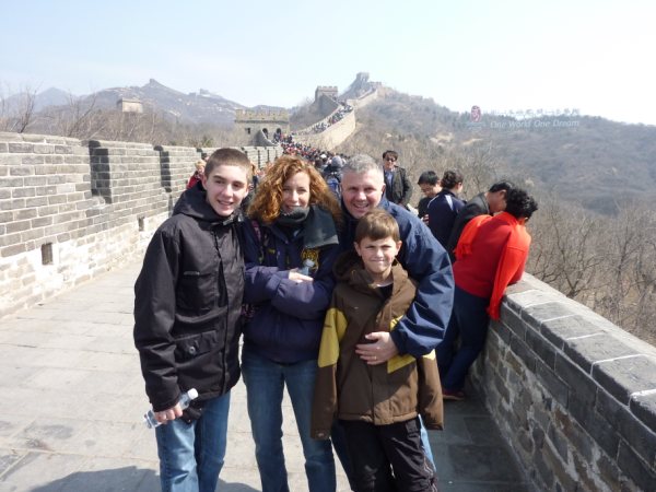 (PHOTO: The Kopys at the Great Wall of China, circa 2007.)