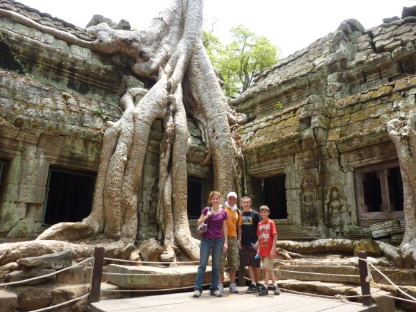 (PHOTO: The Kopys at Angkor Wat in northwest Cambodia in 2010.)