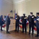 The Rye FD promoted four firefighters to the position of Lieutenant - Andrew Northshield, John Rodrigues, Clyde Pitts 3rd and John Cotter. The ceremony was held at Rye City Hall on January 4, 2022.