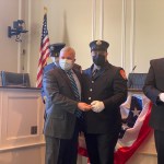 The Rye FD promoted four firefighters to the position of Lieutenant - Andrew Northshield, John Rodrigues, Clyde Pitts 3rd and John Cotter. The ceremony was held at Rye City Hall on January 4, 2022.